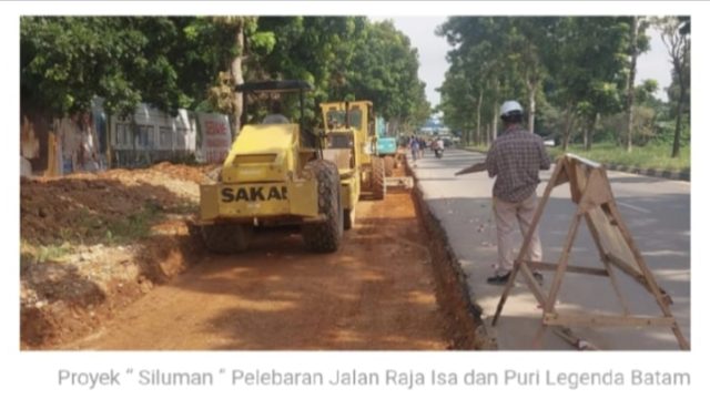 Tanpa Papan Informasi, Proyek Pelebaran Jalan di Batam Centre Dipertanyakan Warga